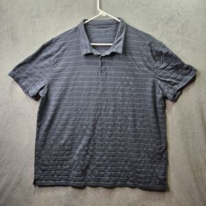 John Varvatos Polo Shirt Mens 2XL Gray Golf Casual Short Sleeve